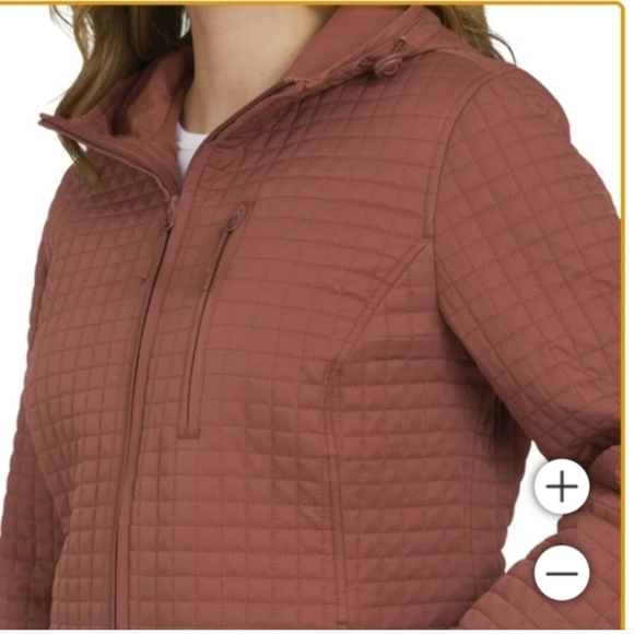 Lands' End Women's Quilted Utility Jacket in Rust - Picture 4 of 4